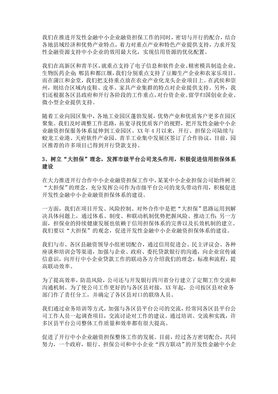 担保公司工作总结示例模板_第4页