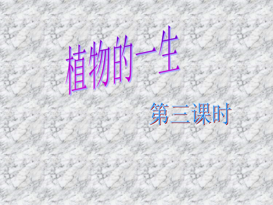 [科学]植物的一生第三课时_第1页