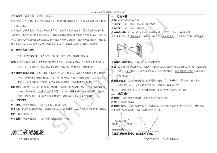 中考物理基础知识总复习_第2页