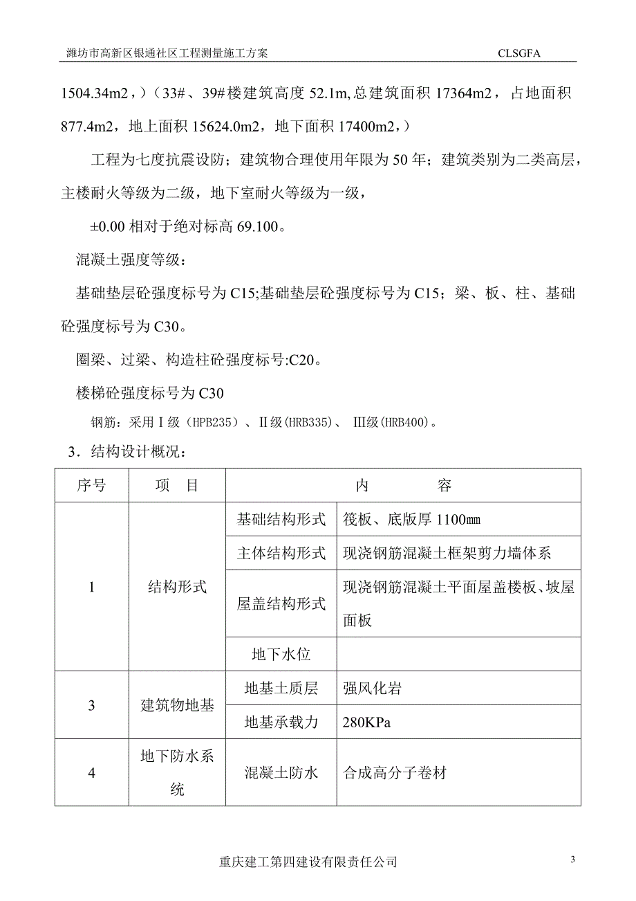 潍坊高新区新钢银通社区二期工程测量_第3页