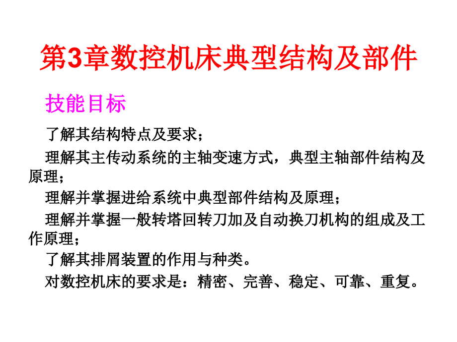 数控机床第3章数控机床典型结构及部件_第1页