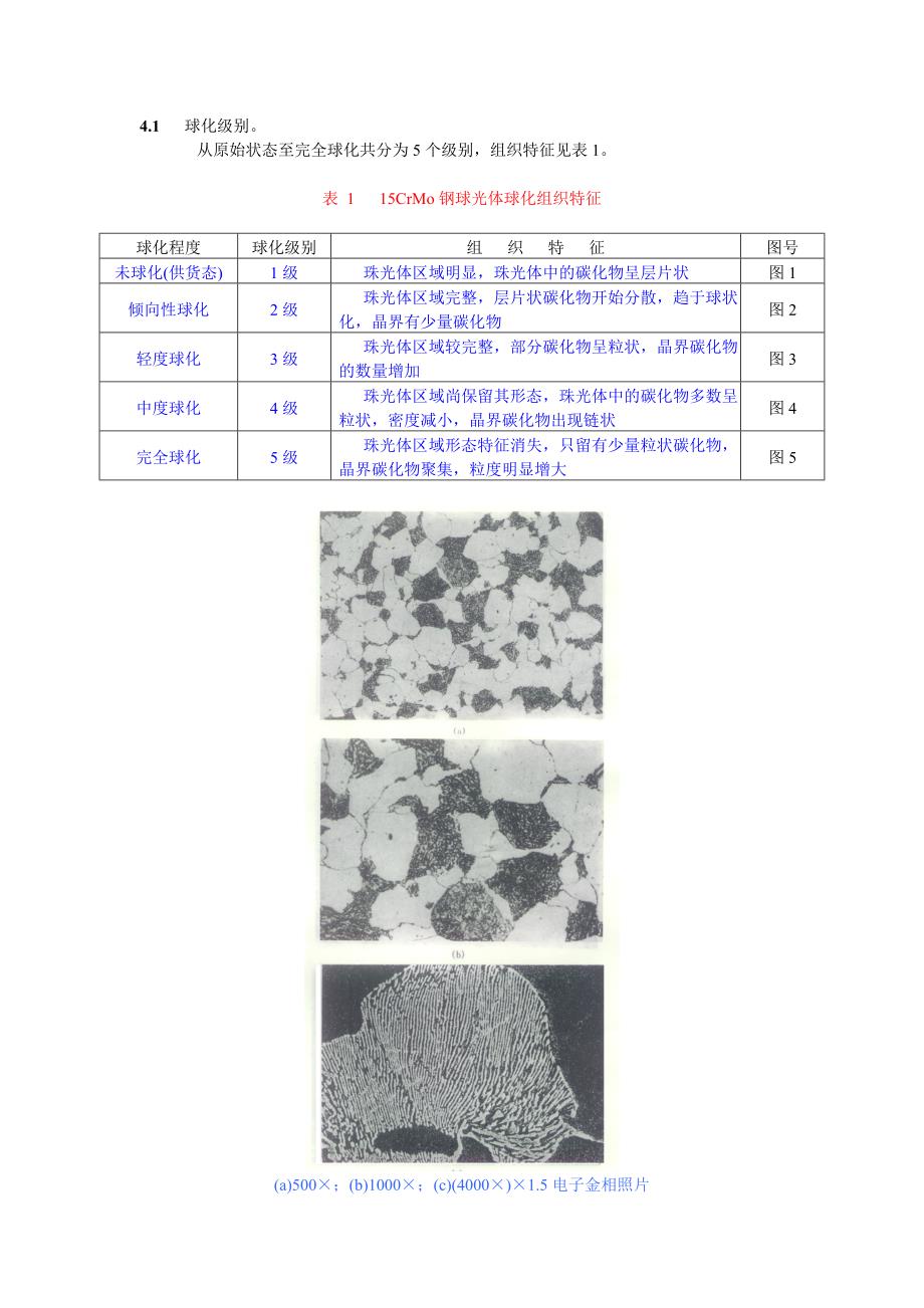 [工学]火力发电厂用15CrMo钢珠光体球化评级标准_第4页