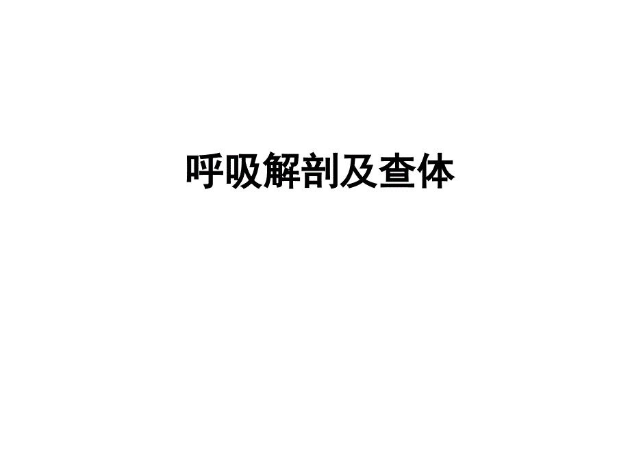 呼吸系统的解剖生理及肺部听诊_第3页