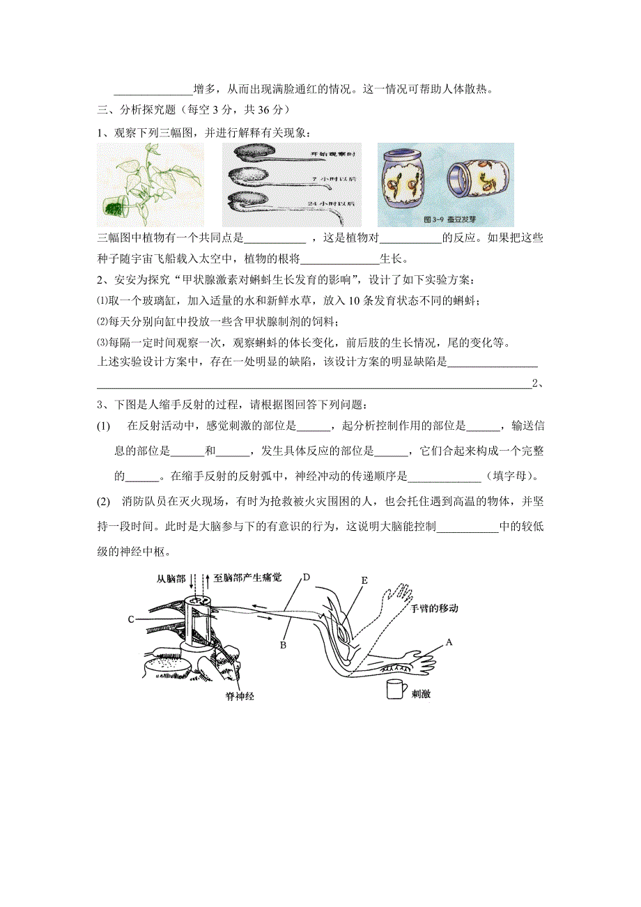 八年级(上)科学第三章练习卷1_第3页