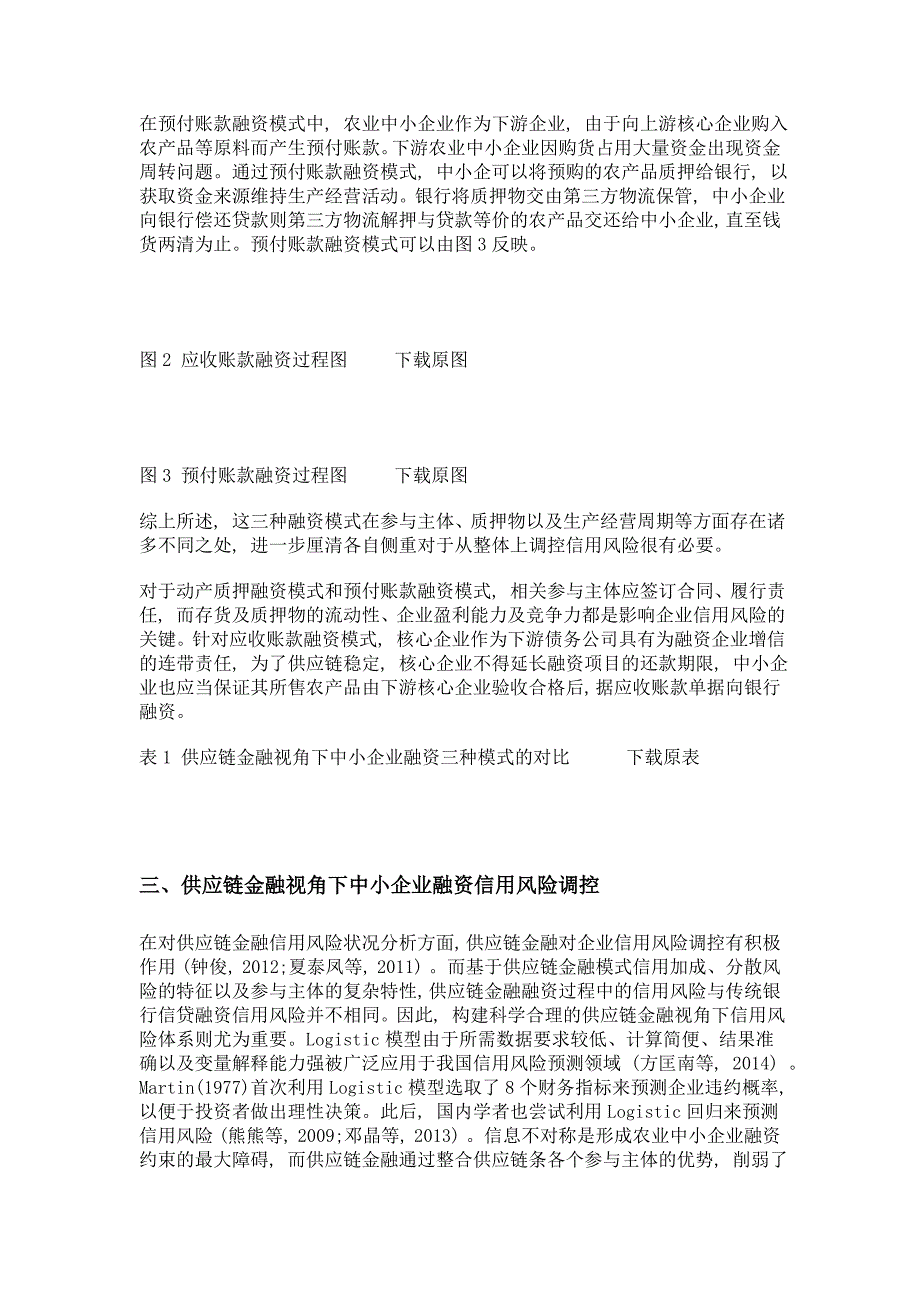 供应链金融视角下农业中小企业融资模式及信用风险研究_第3页