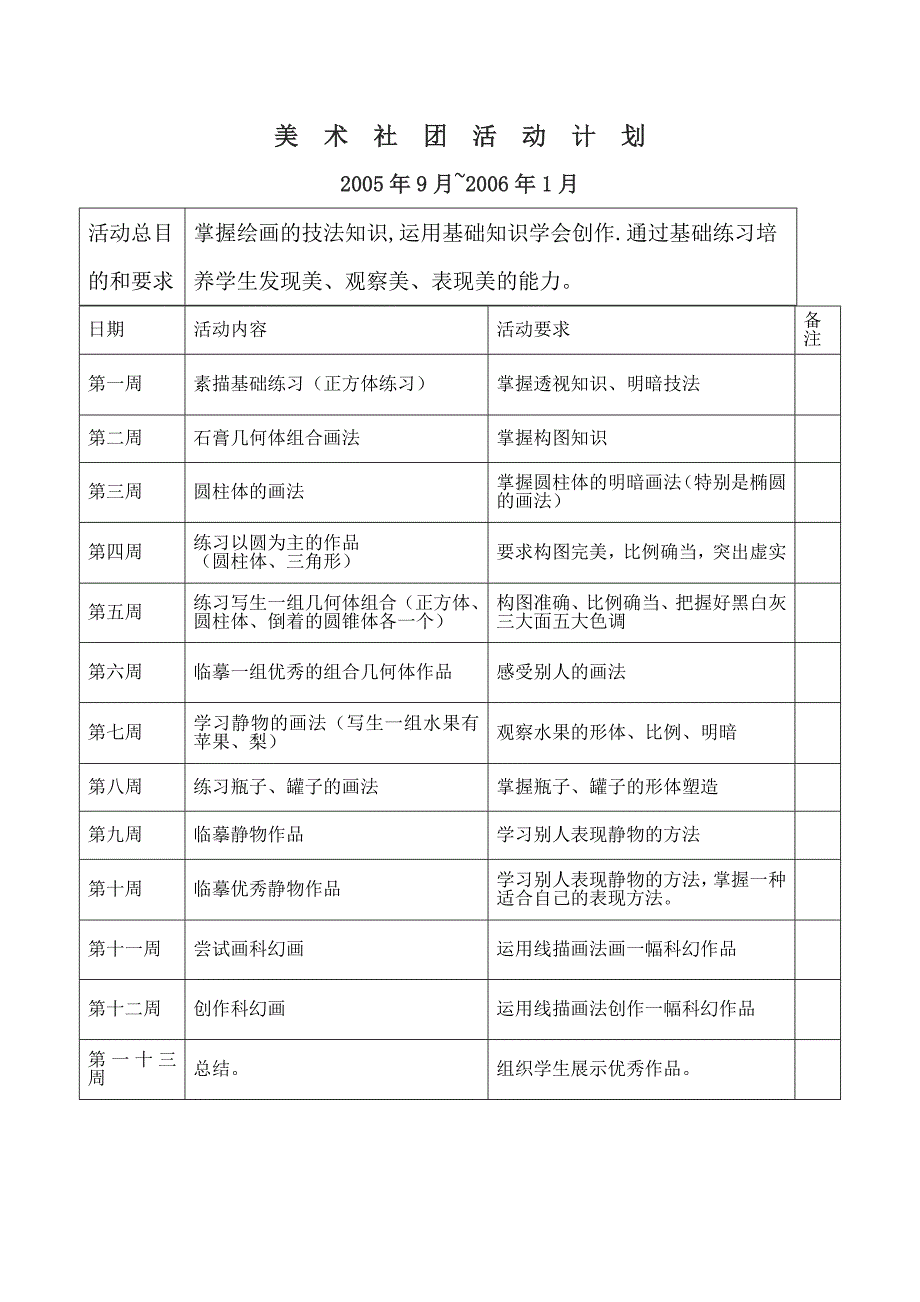 美术社团活动计划总结_第1页