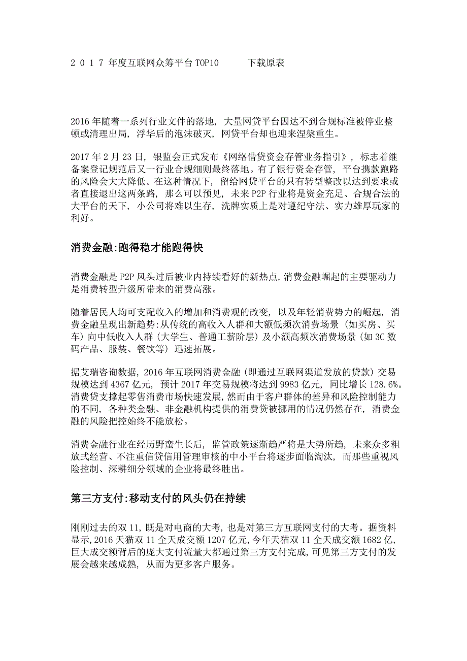 2017年度互联网金融分类排行榜_第2页