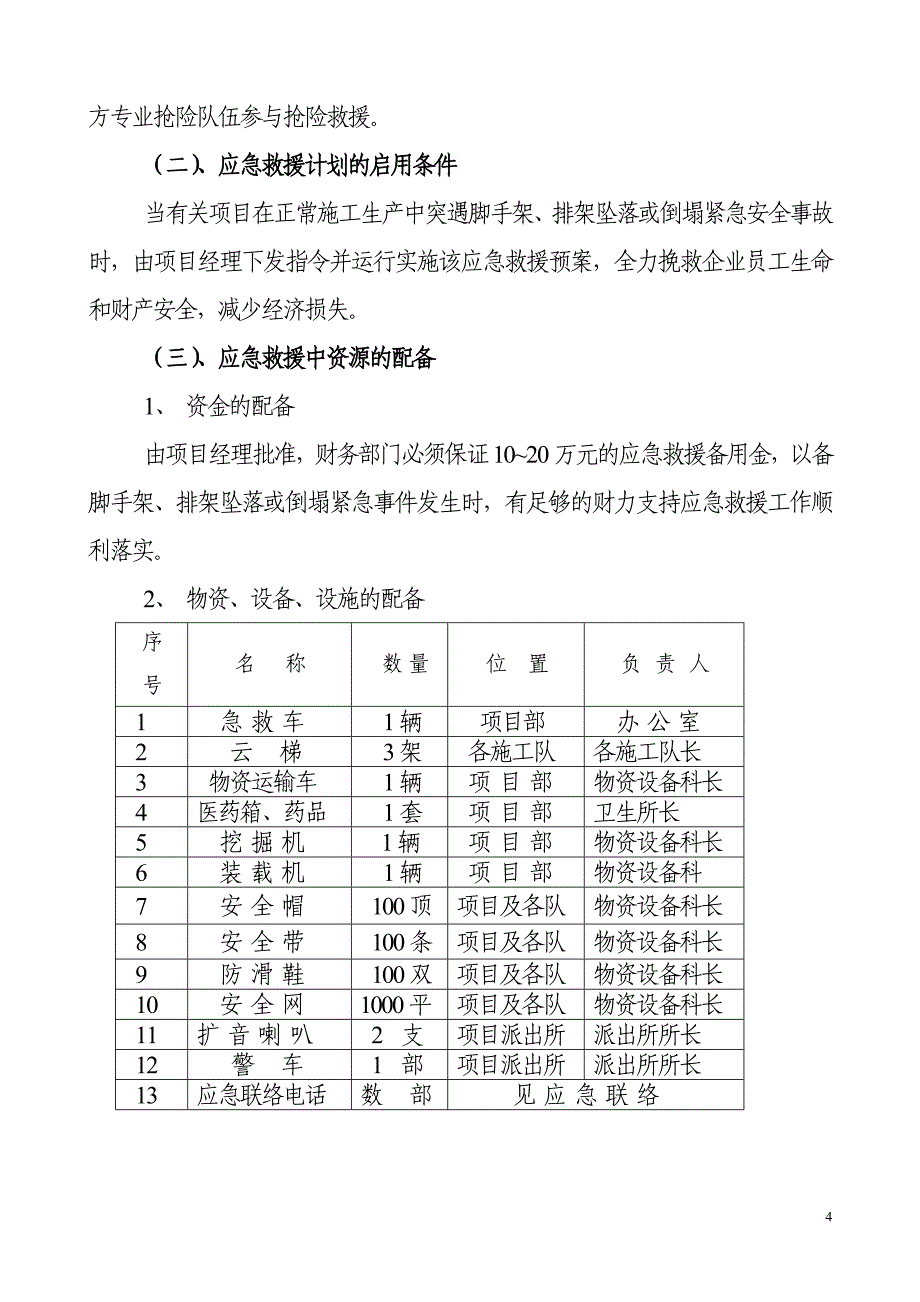 苏昆太项目脚手架、排架作业应急预案_第4页