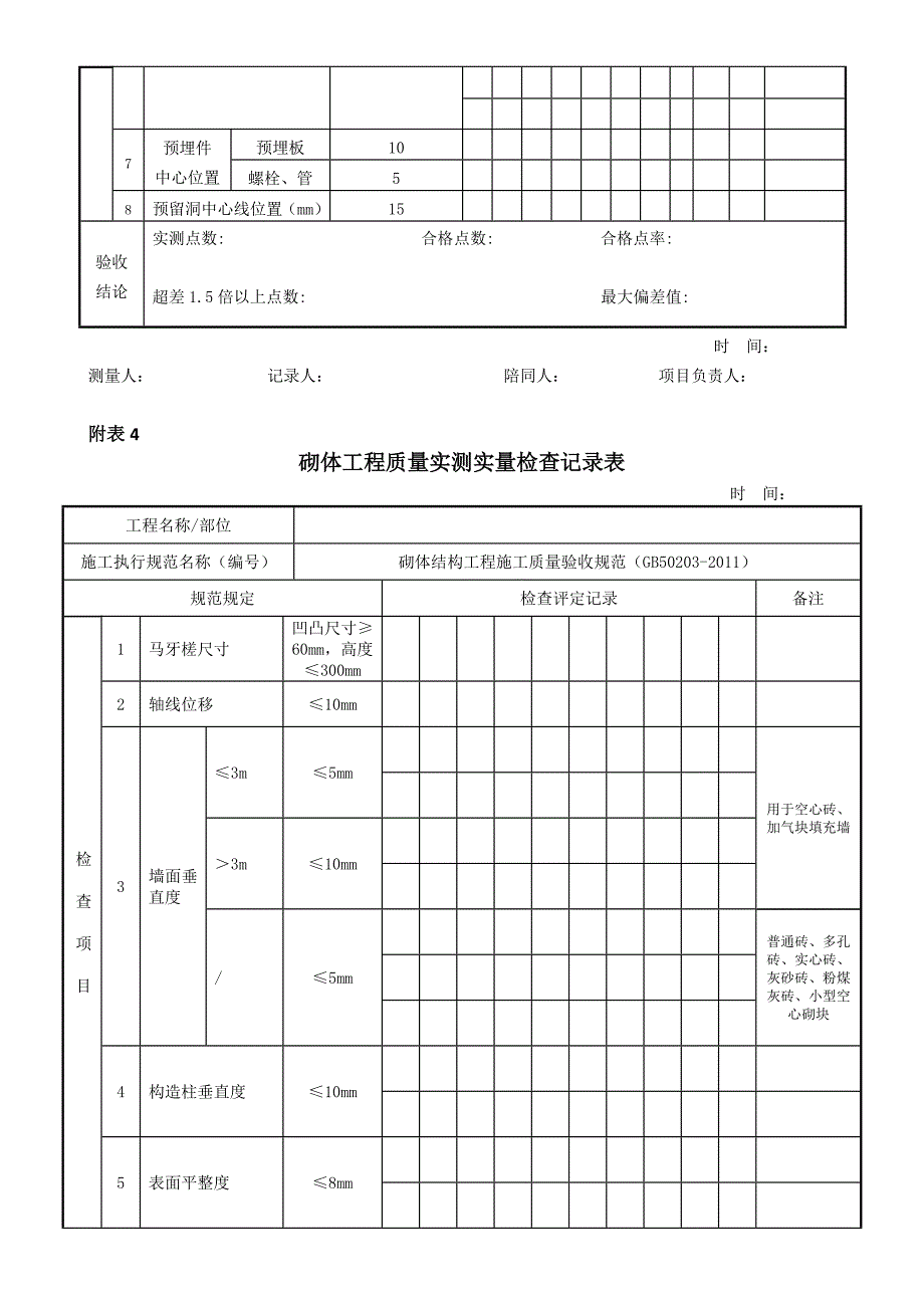 附表1-7实测实量检查记录表_第4页