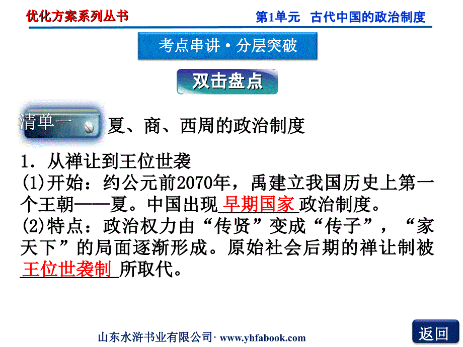 人教版高中历史必修一第一单元_第3页