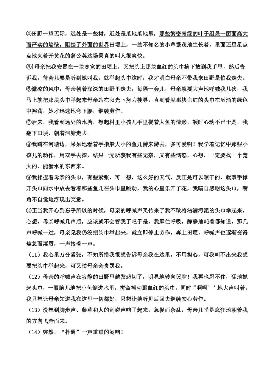 八年级上期中语文测试_第4页