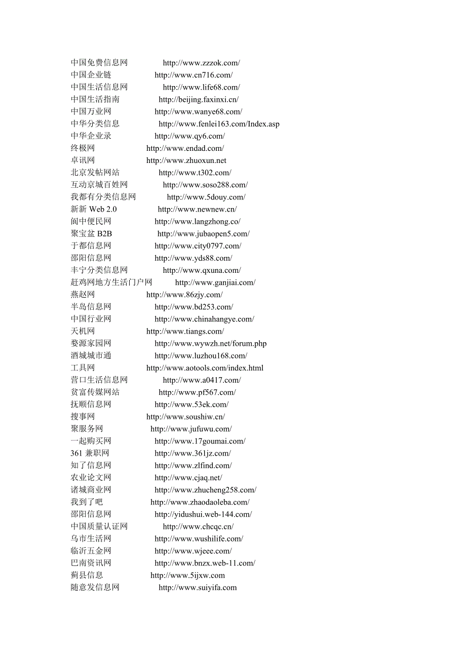分类信息网站大全和最新分类信息网站排名_第4页