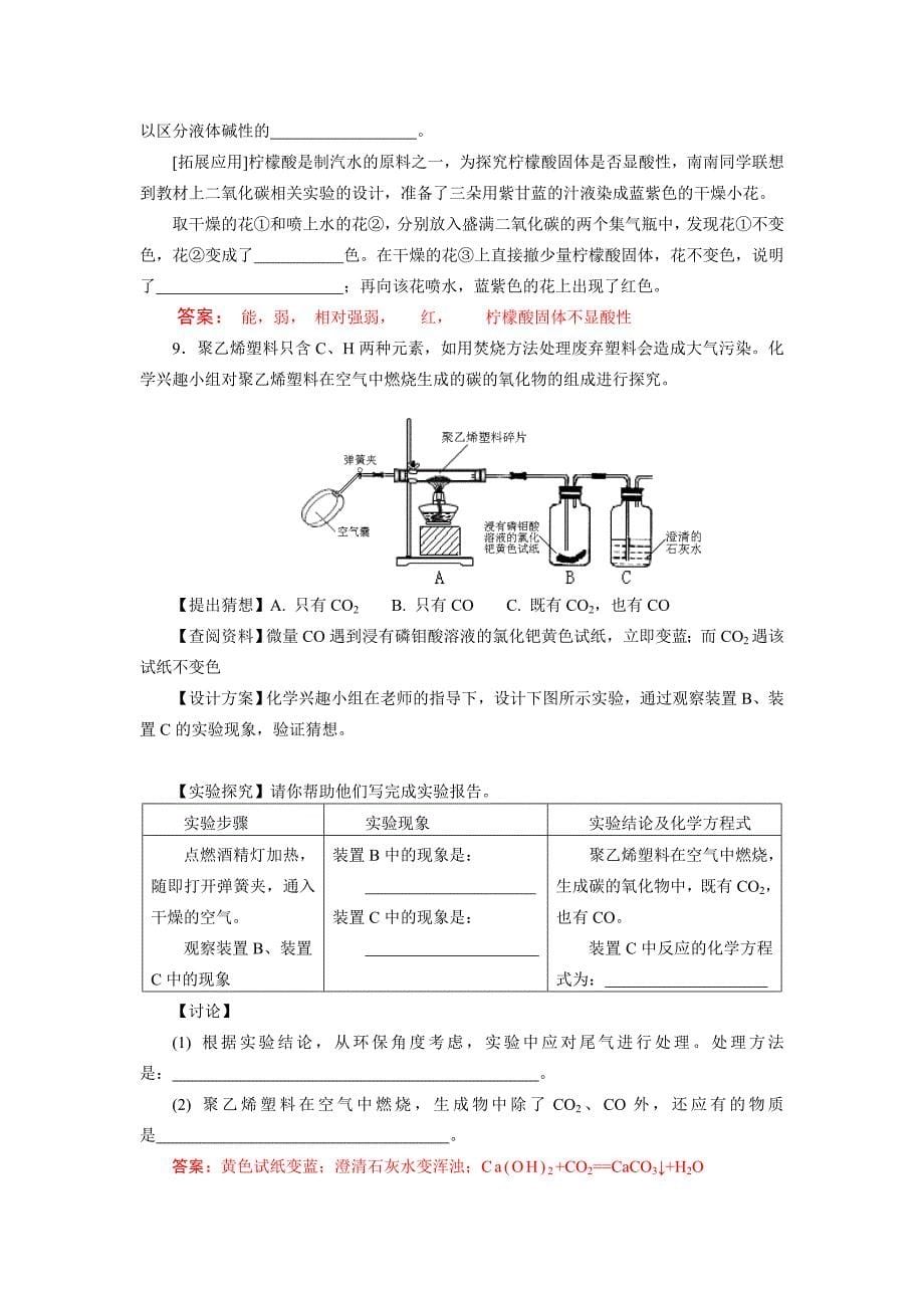 化学考点精要——实验探究题_第5页