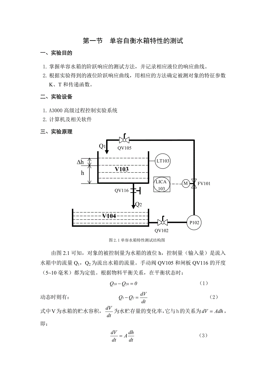 北京工商大学 过程控制实验_第1页