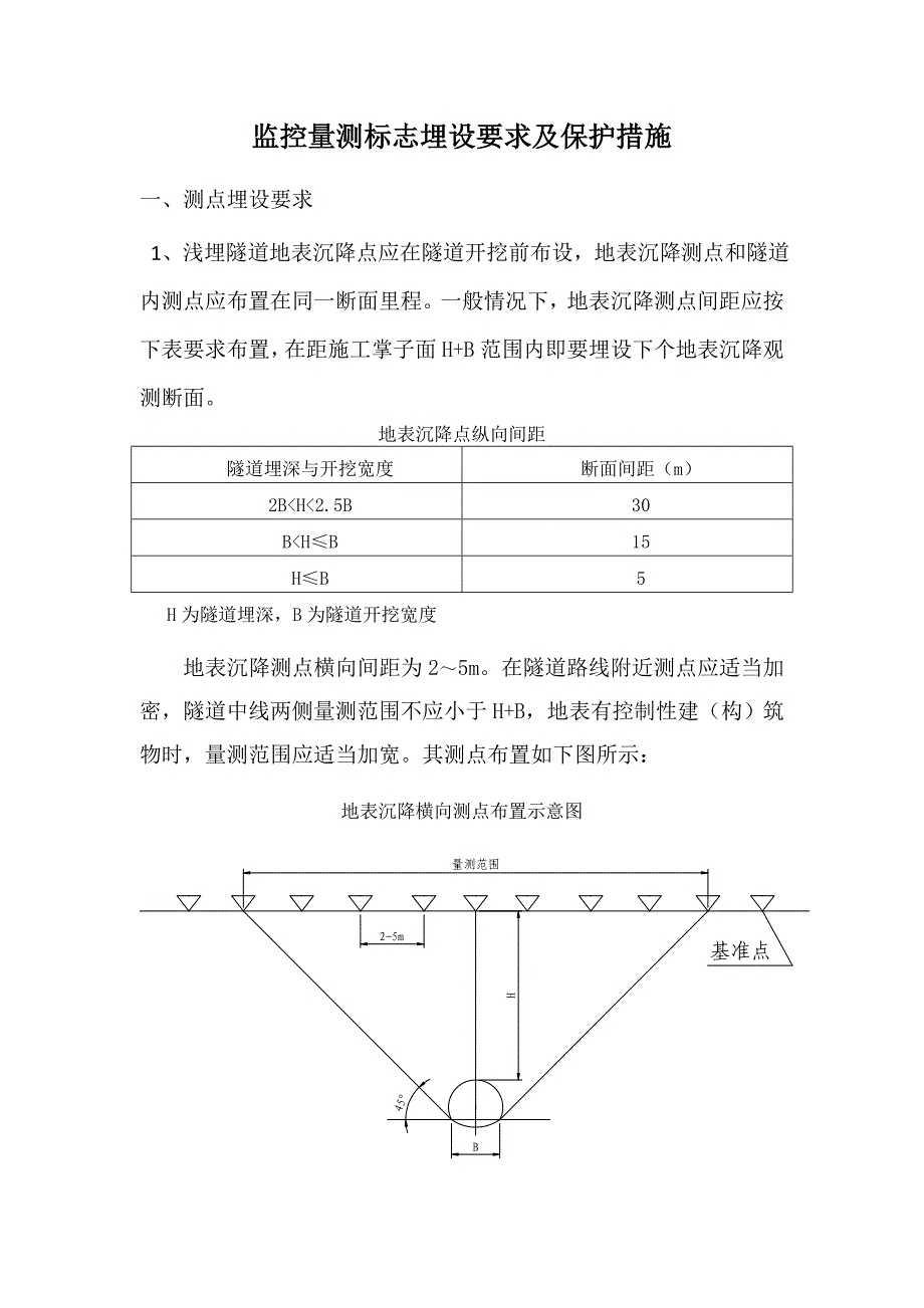 监控量测标志要求及保护措施_第1页