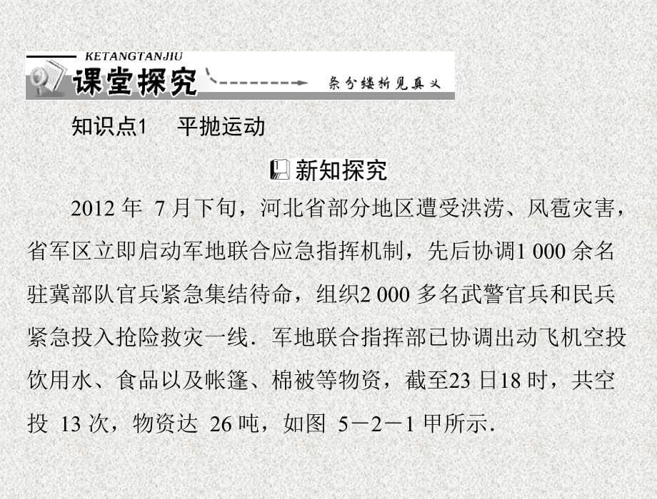 【联盟教学资源】2013高中物理(新人教必修二)同步课件：第五章 2《平抛运动》_第5页