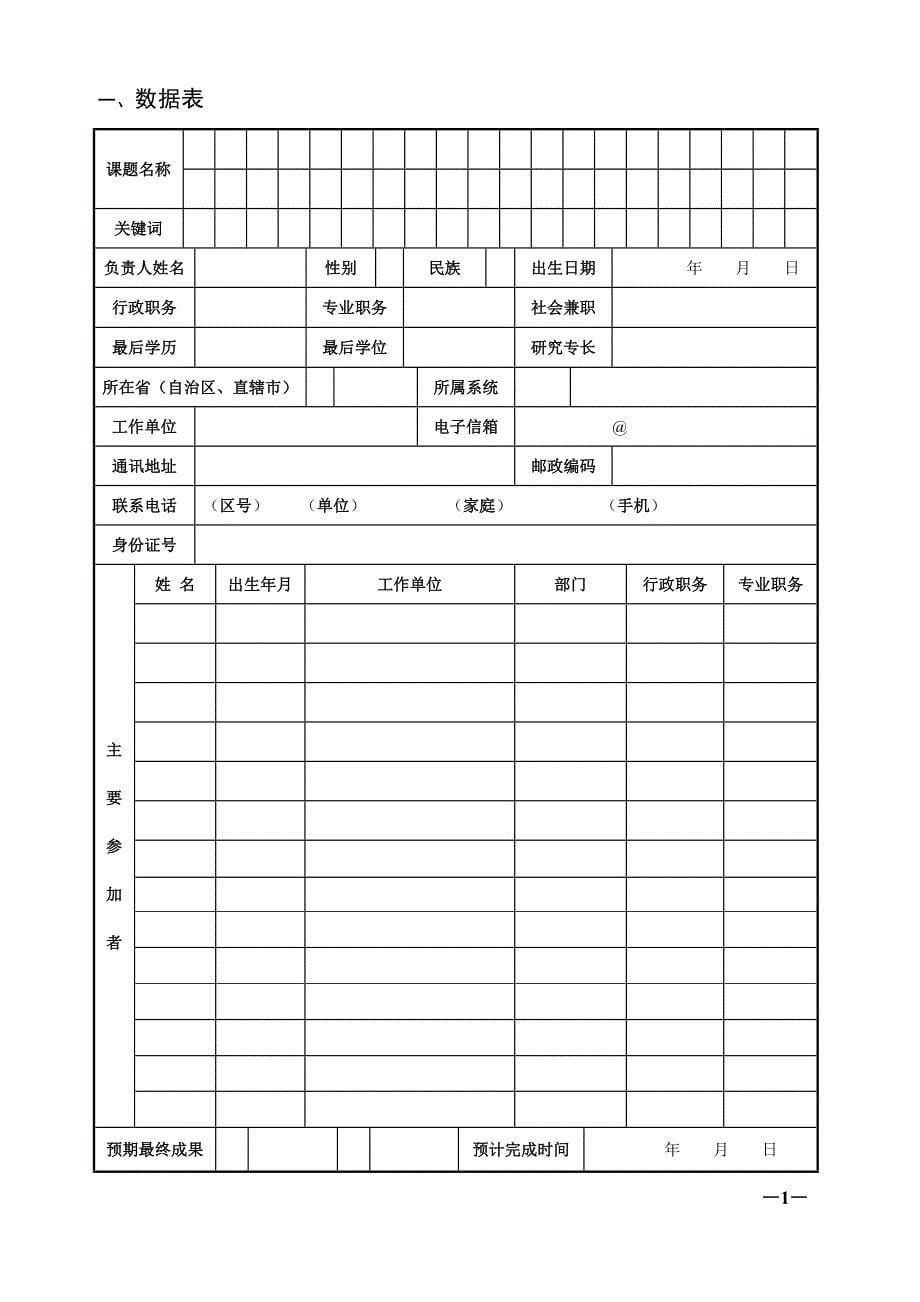 子课题申报表_第5页