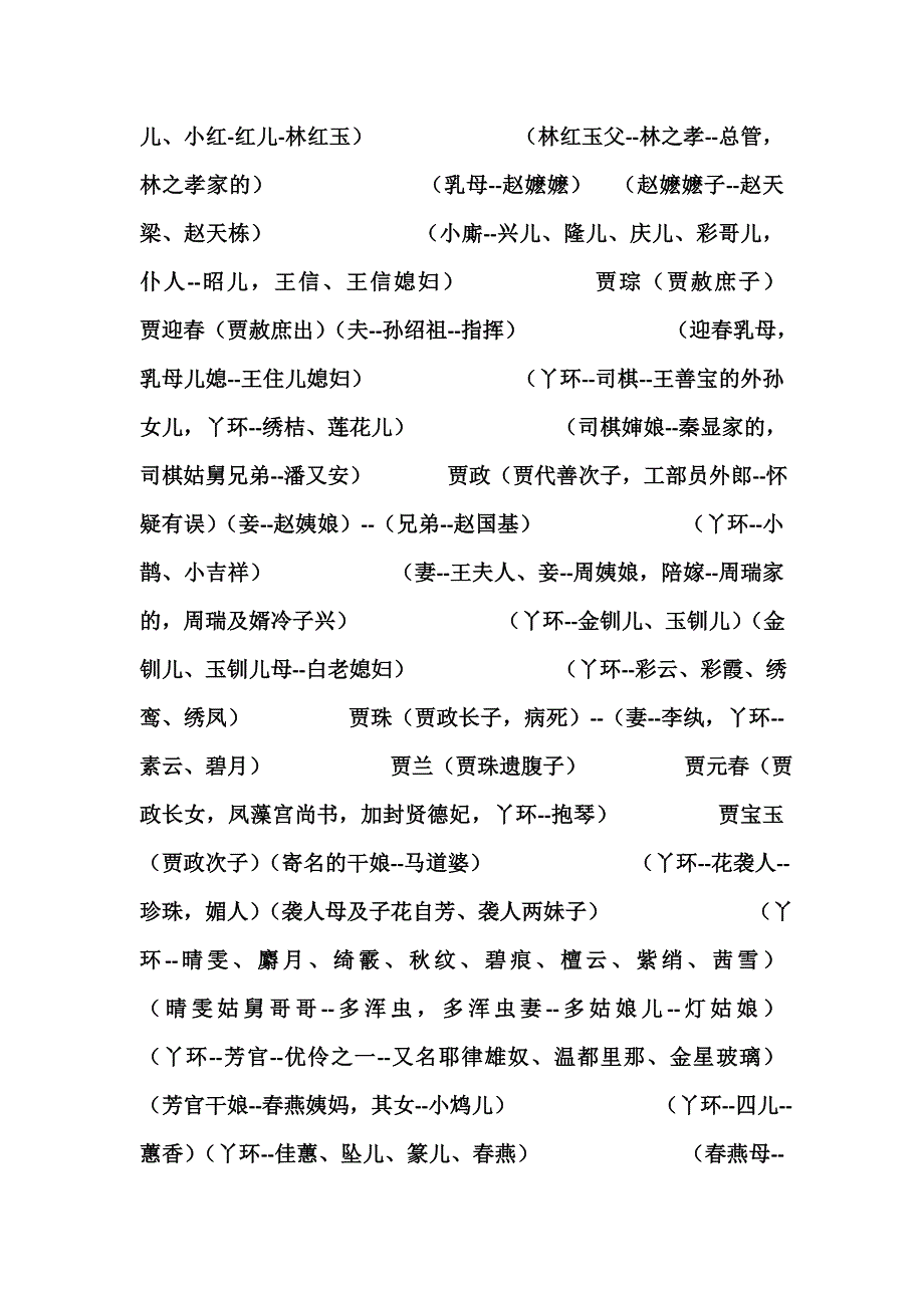 红楼梦人物关系图谱 贾府旁支_第4页