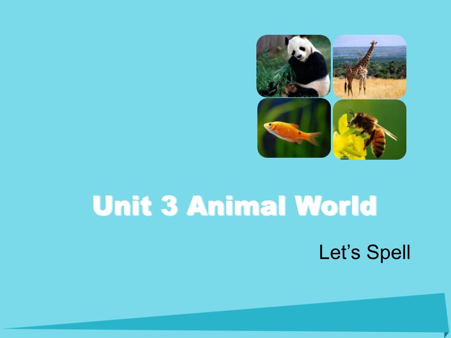 2017六年级英语上册 unit 3 animal world（let’s spell）课件 人教新起点_第1页