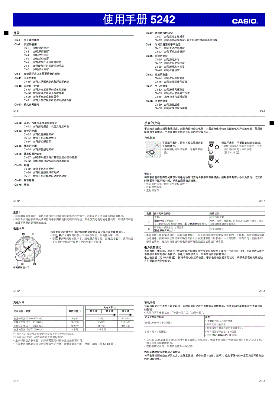 卡西欧prx-7001t说明书_第2页