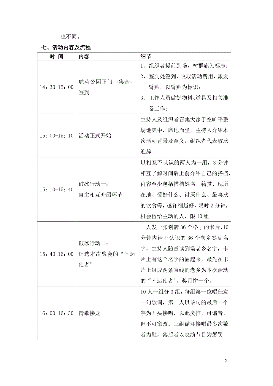 活动策划方案(实用,非理论)_第2页