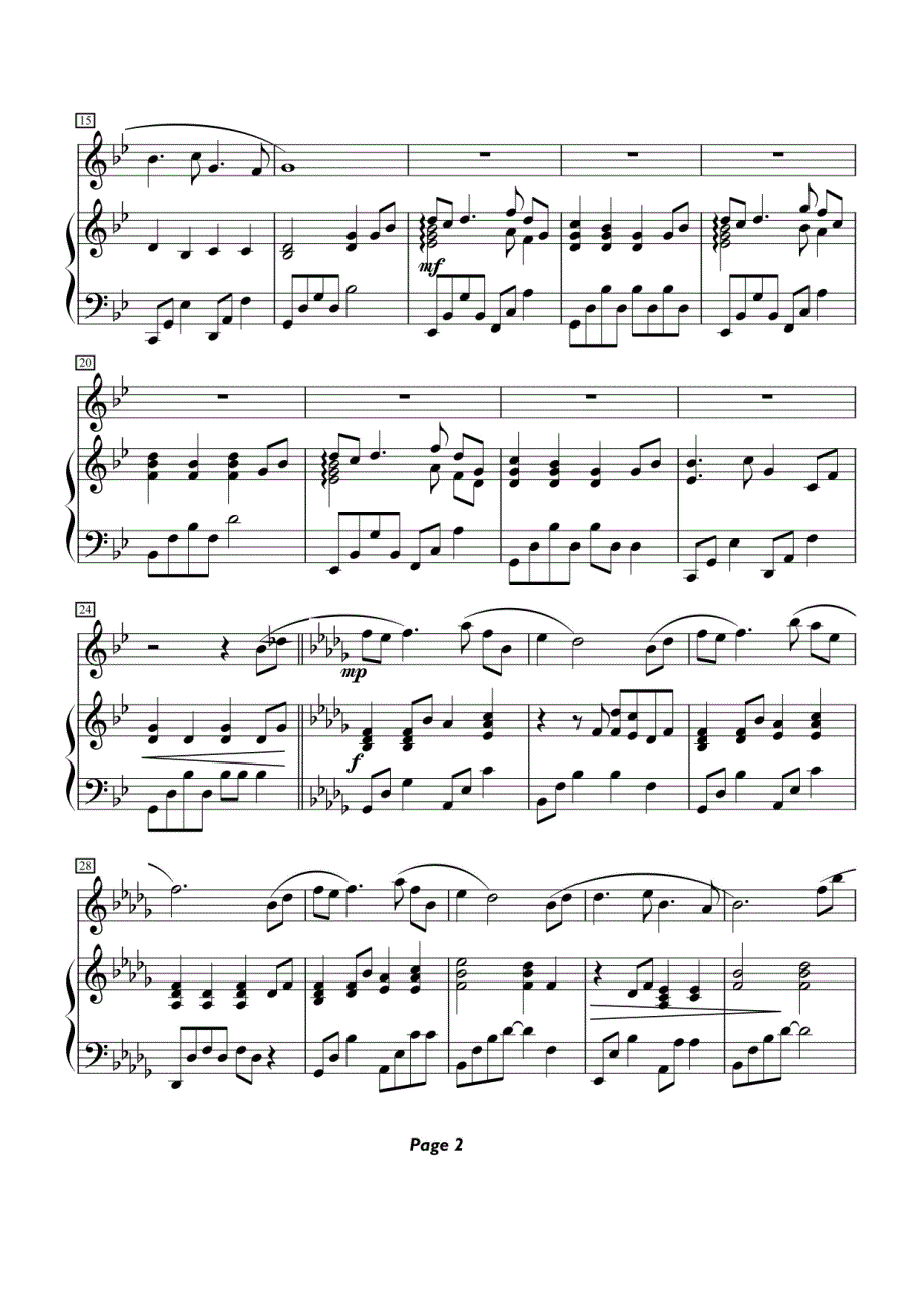 《风居住的街道》钢琴谱标准版_第2页