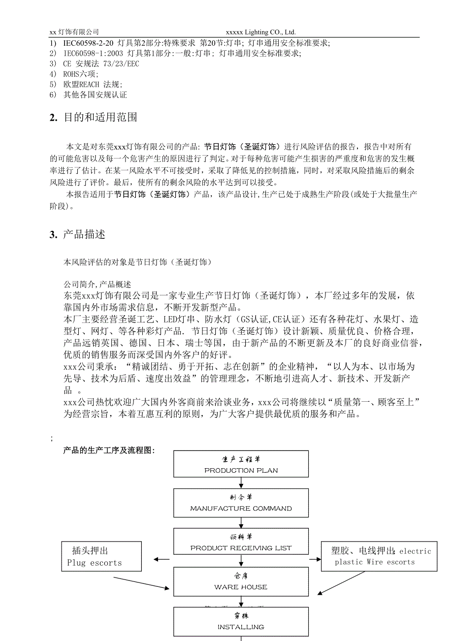 灯饰安全风险评估报告_第3页