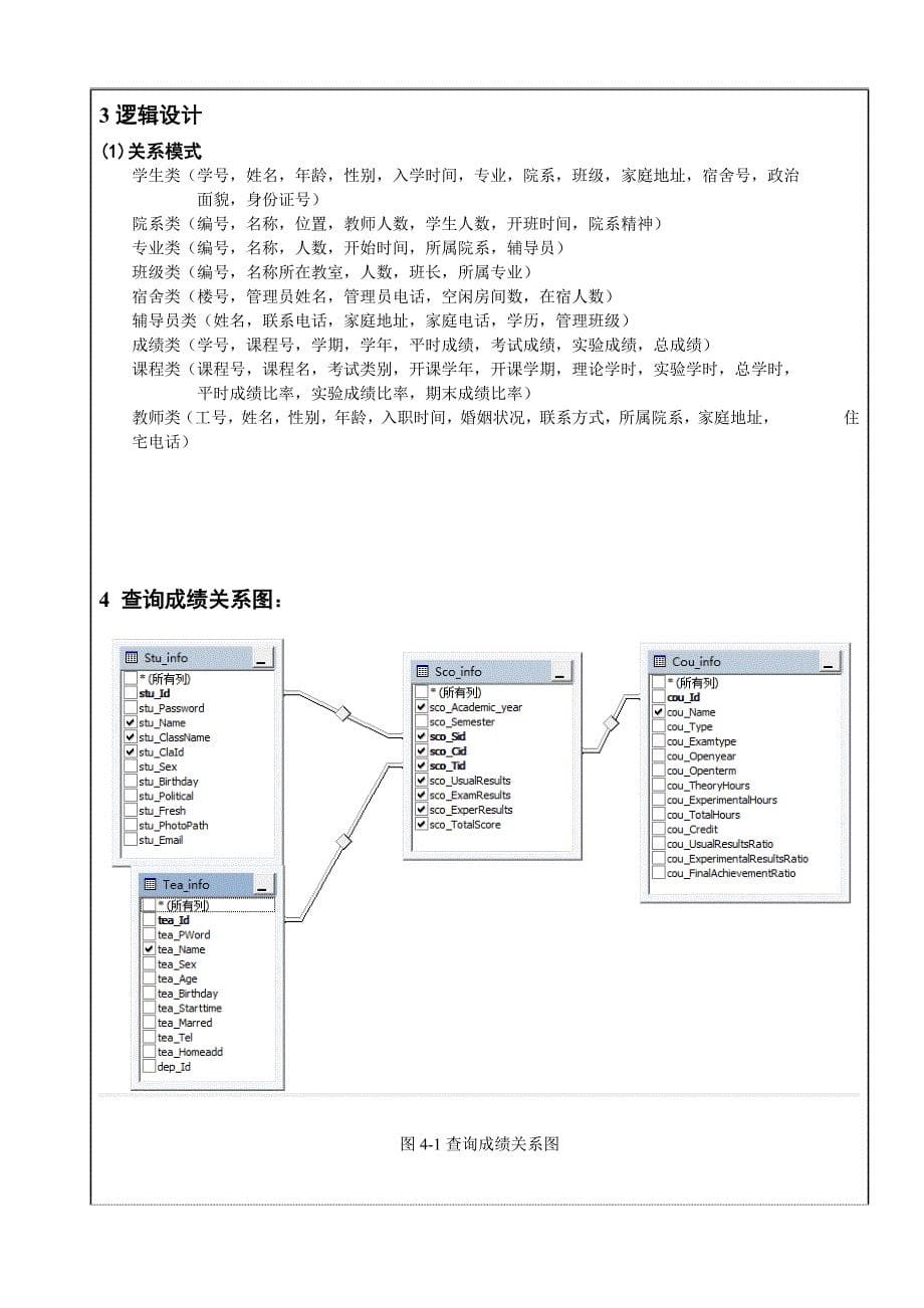 学生成绩管理系统数据库设计报告书_第5页