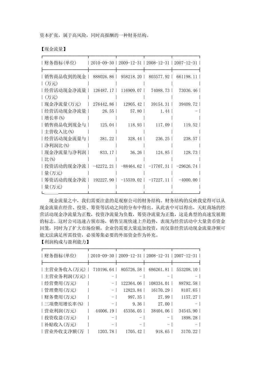 天虹商场投资分析报告_第5页