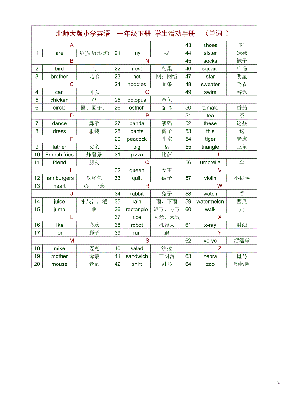 北师大版_小学一至六年级_全部英语单词_第2页