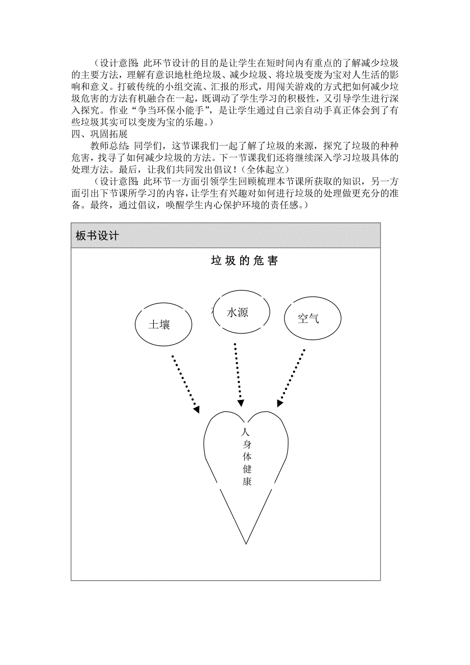 《垃圾的危害》教学设计——王春晓_第4页