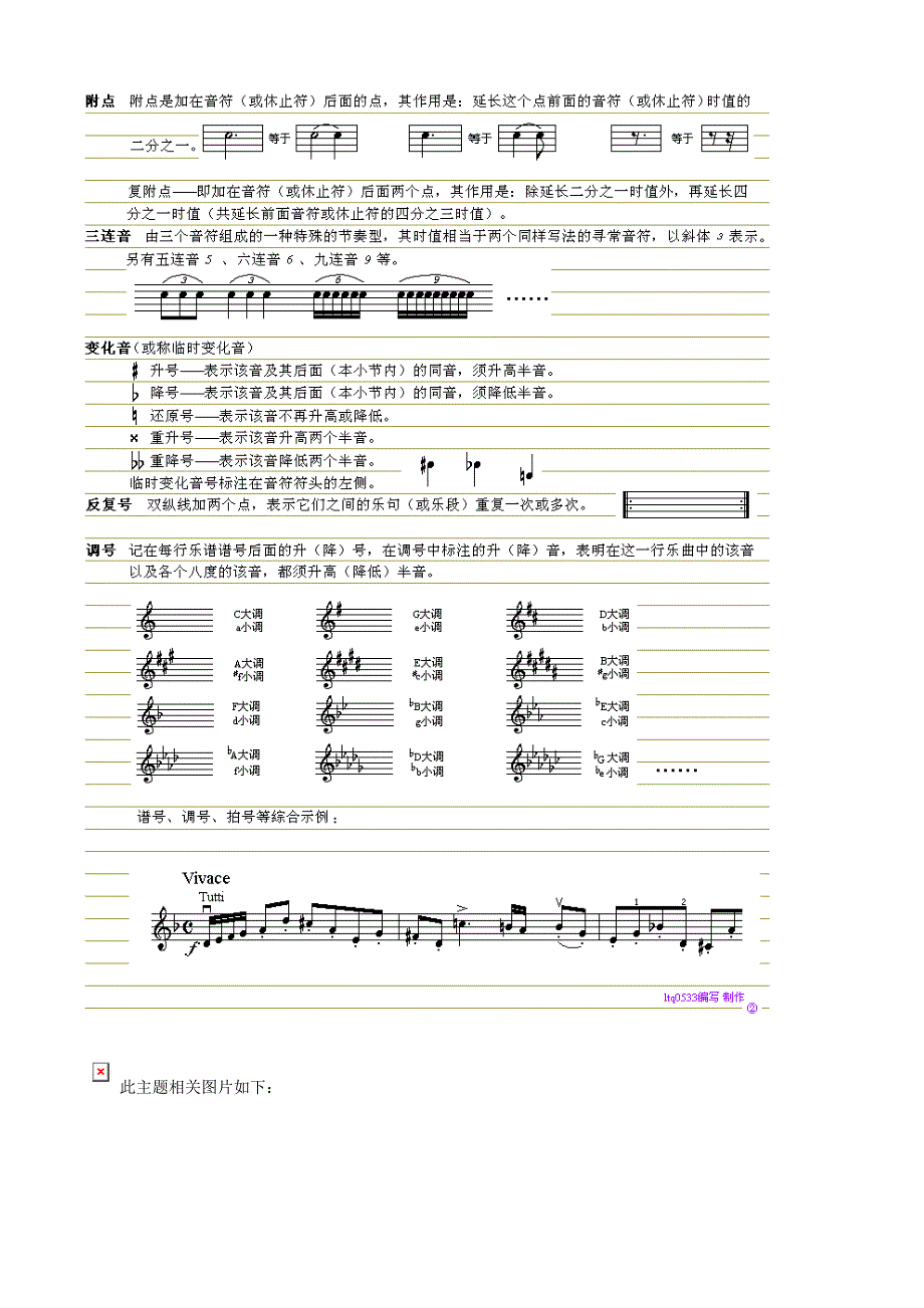 小提琴和五线谱学习要点汇总_第3页