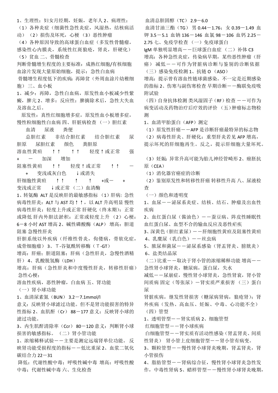 诊断学基础执业医师精华笔记(中医、中西医结合)_第2页