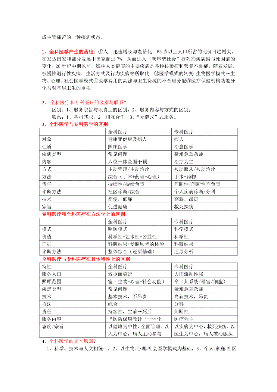 全科医学复习重点_第2页