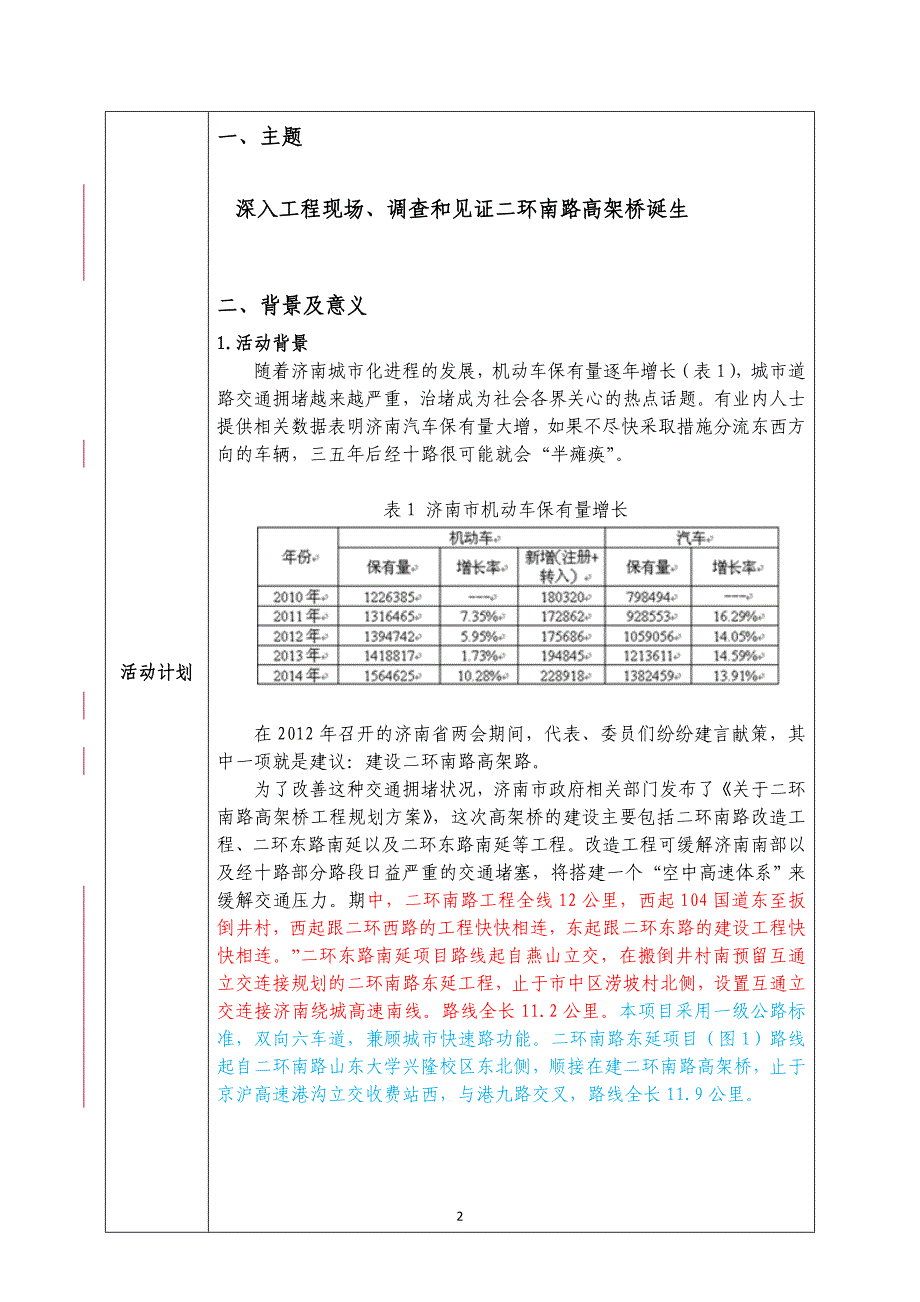 山东大学土建与水利学院“知路”赴济南南二环关于南二环高架桥的诞生调研团_第3页