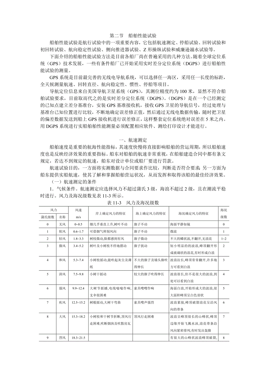 船舶建造质量检验-第十一章 航行试验_第3页