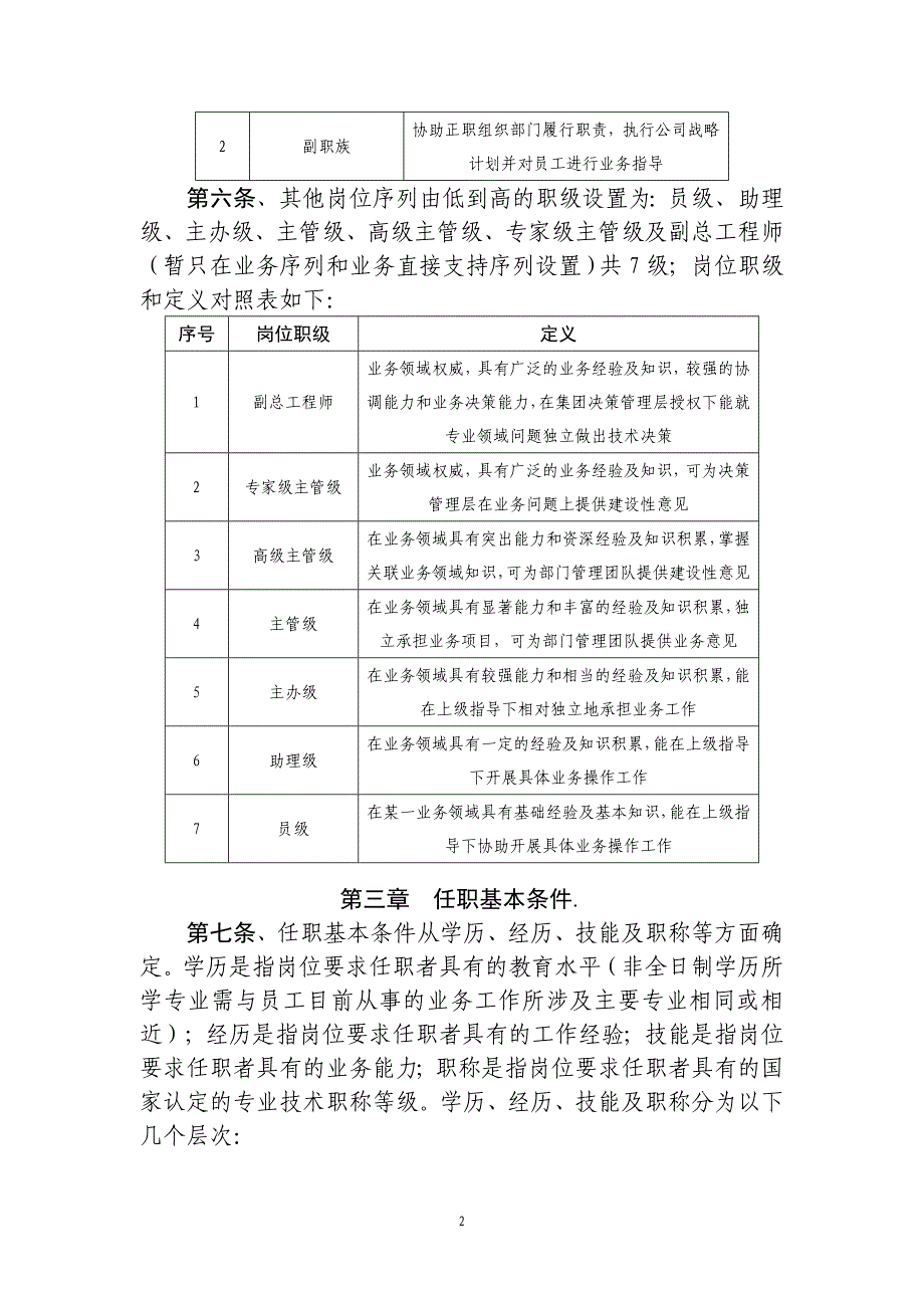 深圳国企岗位管理办法(试行 )_第2页