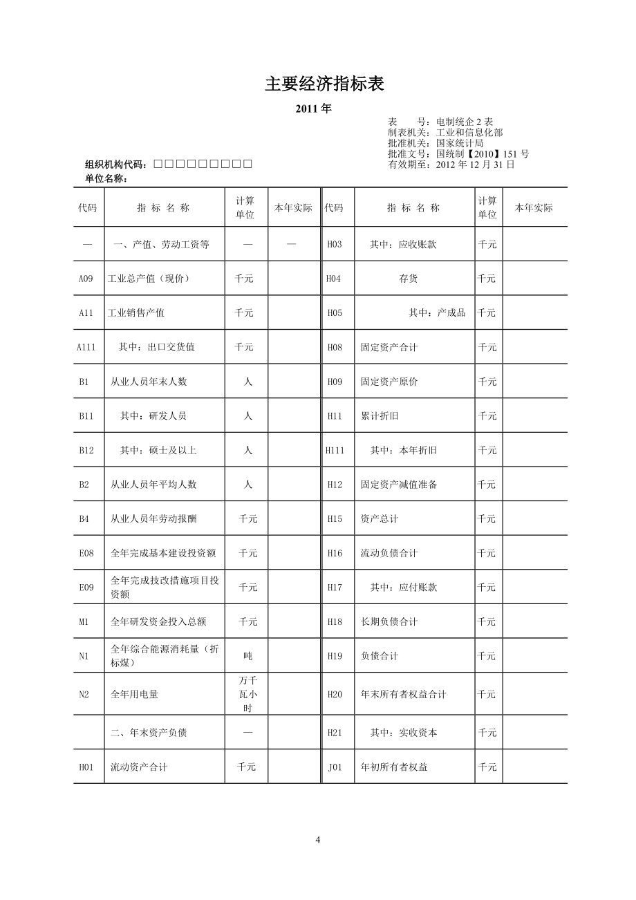 我省电子信息制造业统计报表制度(修改版)_第4页