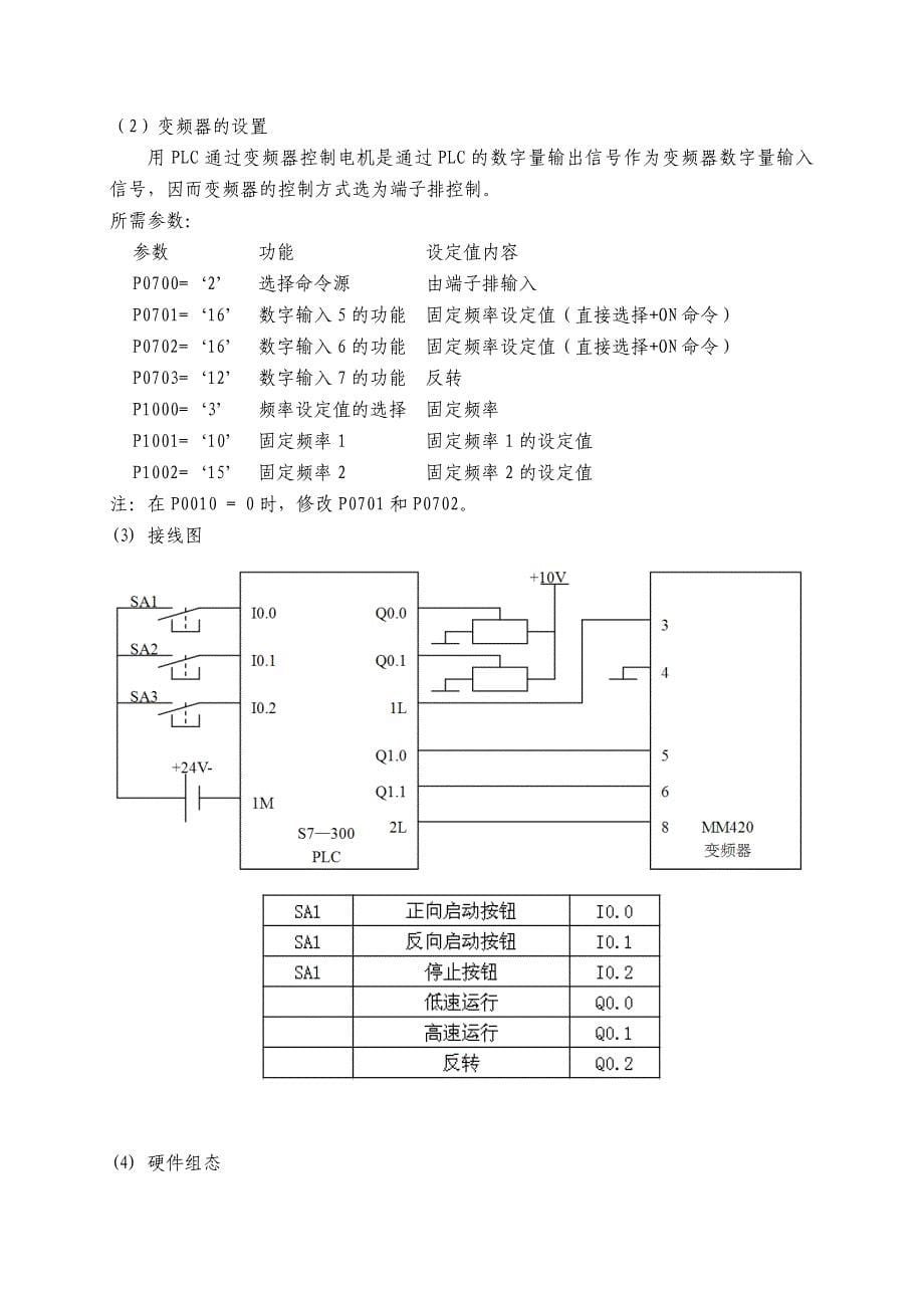 北华大学plc实习报告_第5页