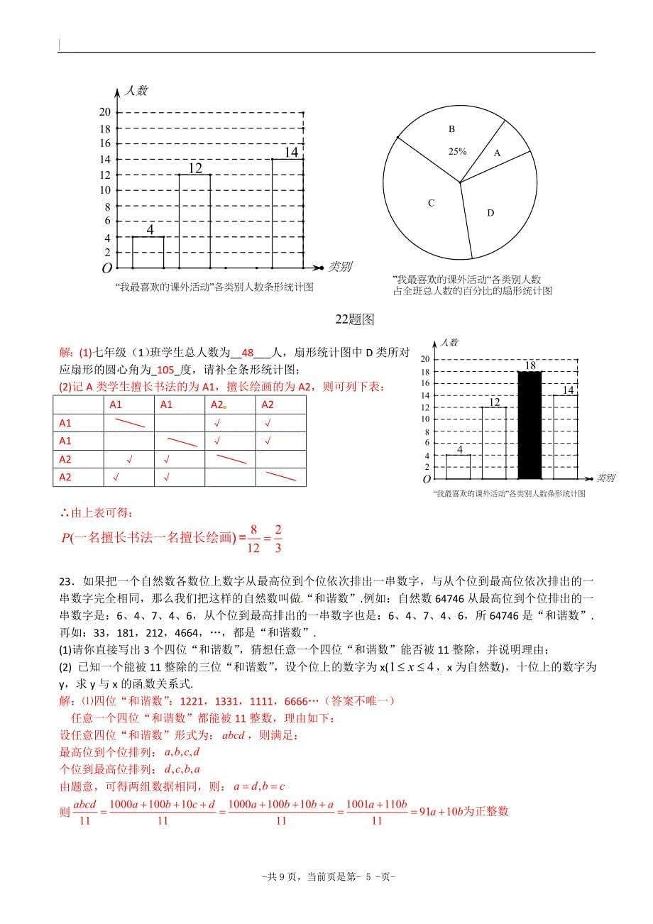 2015年中考试卷：数学b卷(重庆市卷)_第5页