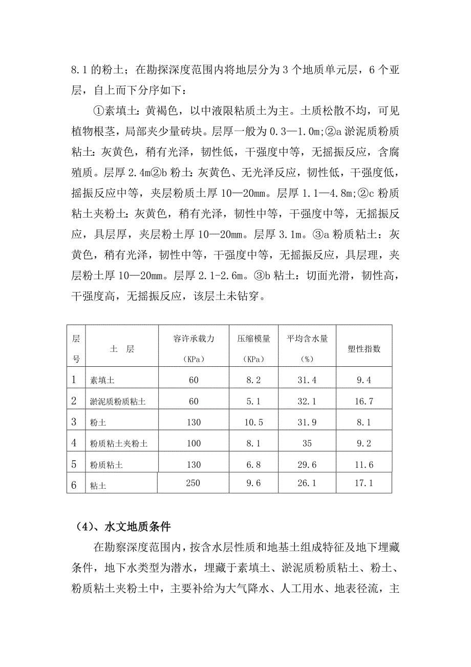 通达路雨、污水管道基坑开挖施工方案_第5页