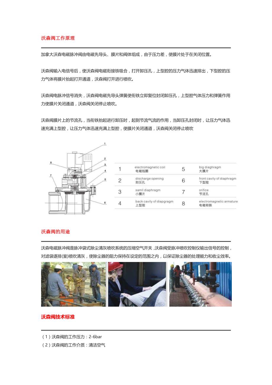 沃森阀的工作原理和结构性能_第1页