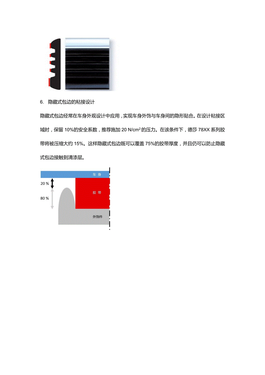 汽车外饰粘接之粘接区域设计_第4页