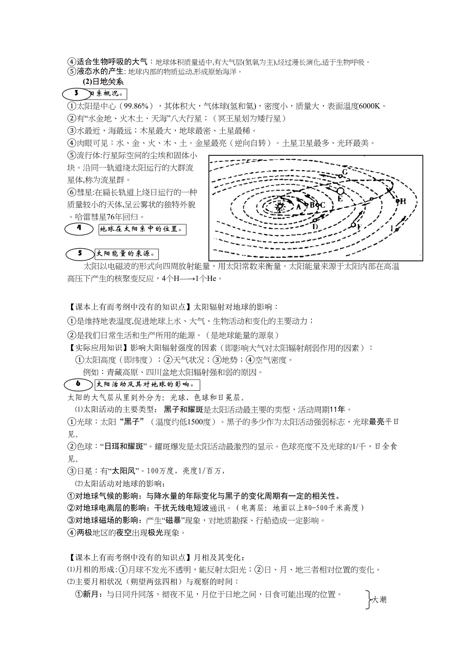 考点详解自然地理和地图 1.宇宙中的地球_第2页