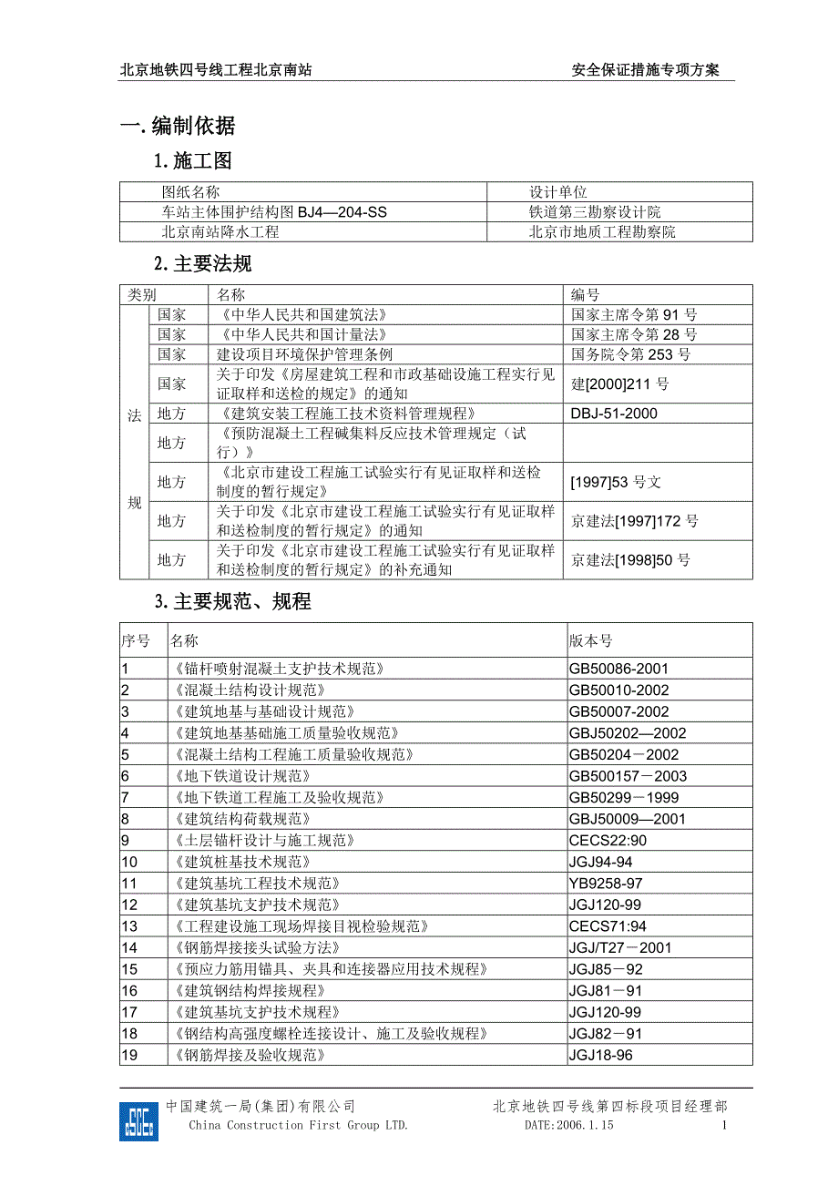 专项施工方案--南站_第1页