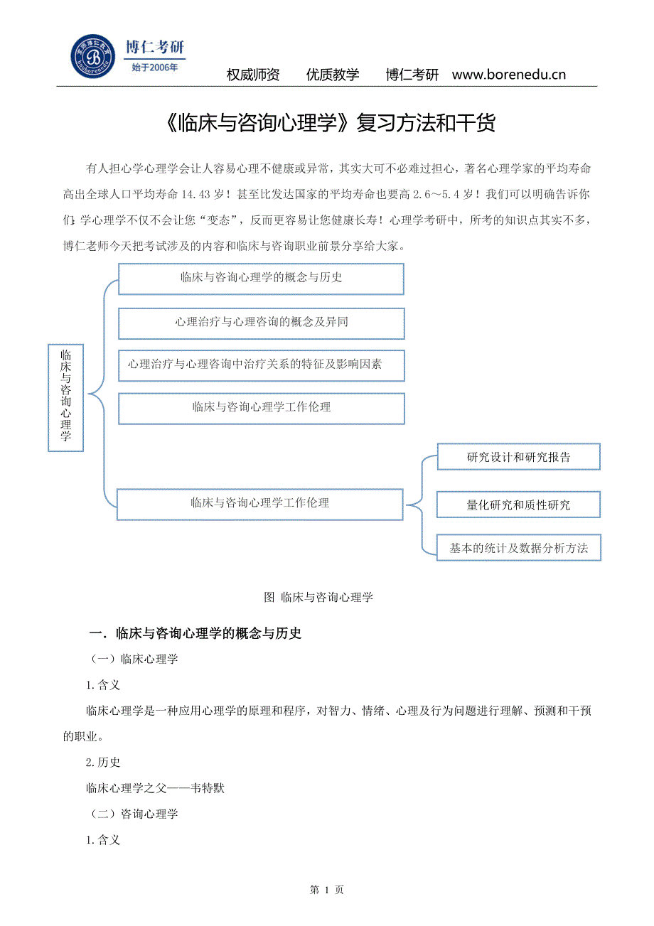 《临床与咨询心理学》复习方法和干货_第1页