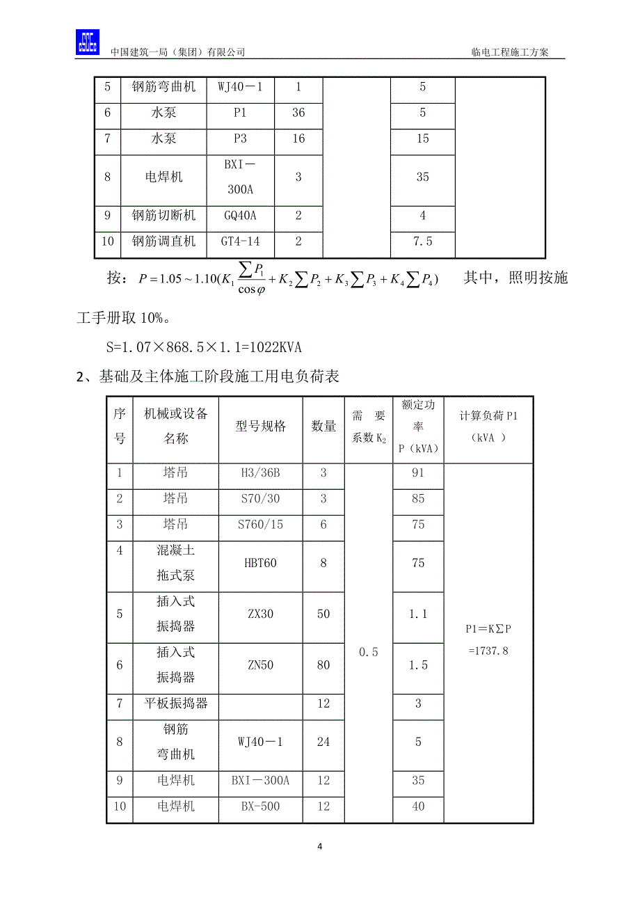 施工用临时用电方案_第4页