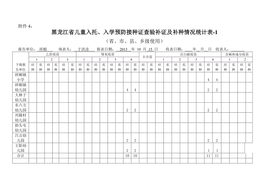 秋季查验证报表_第1页