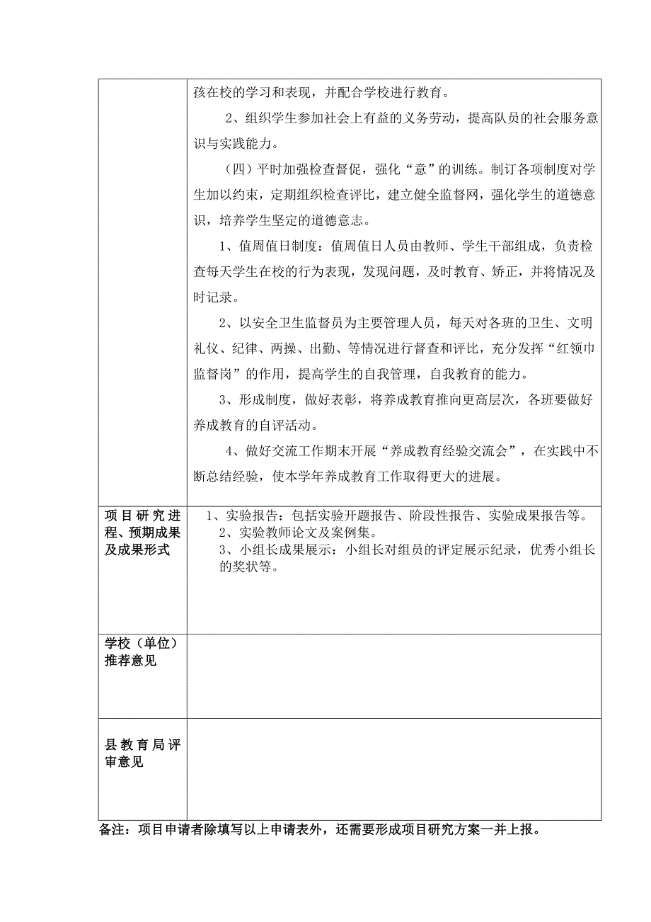 小学生行为习惯养成教育课题研究实施方案_第3页