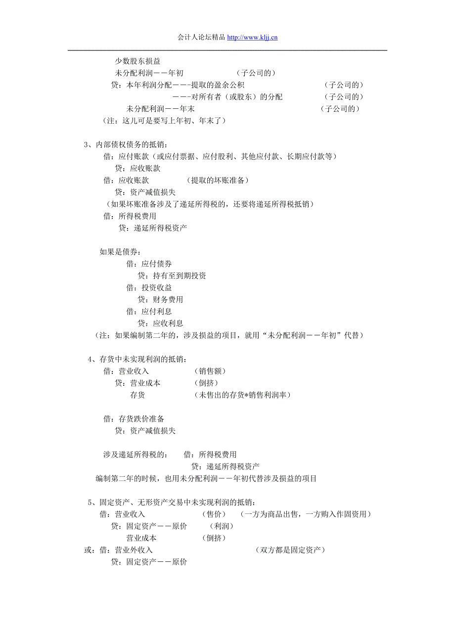 合并报表疑难问题(解题步骤及分录总_第4页